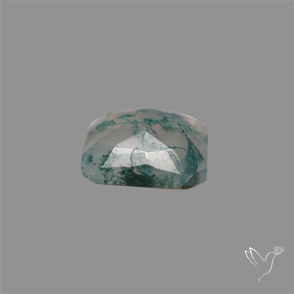 Rose Cut Moss Agate