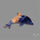 Sunset Sodalite Dolphine Carving