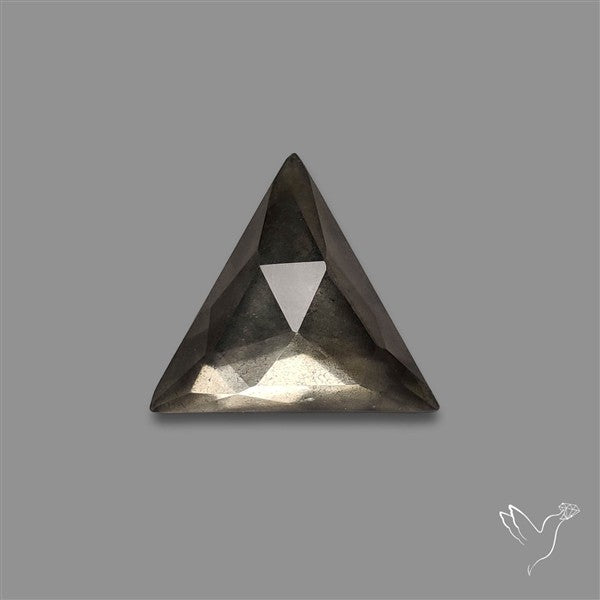 Pyrite and Quartz Doublet Rose Cut