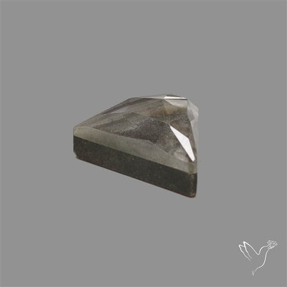 Pyrite and Quartz Doublet Rose Cut