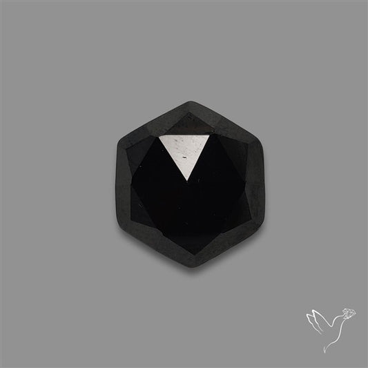 Rose Cut Black Spinel