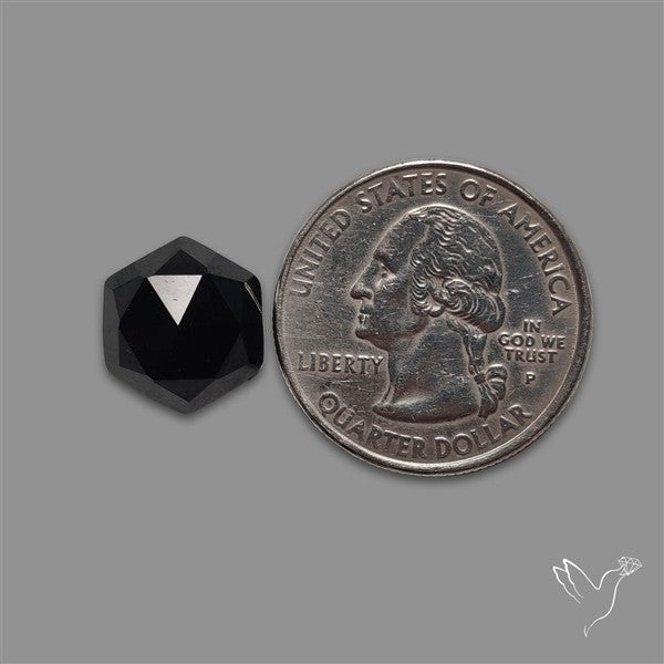 Rose Cut Black Spinel