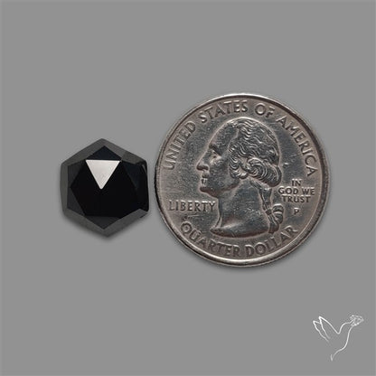 Rose Cut Black Spinel