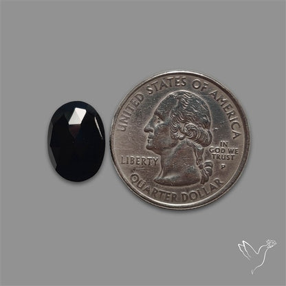 Rose Cut Black Spinel