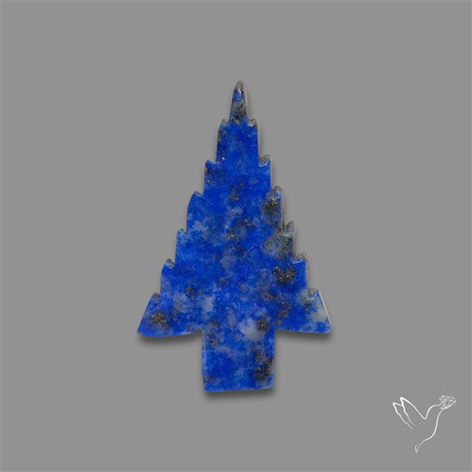Lapis Lazuli Christmas Tree Carving