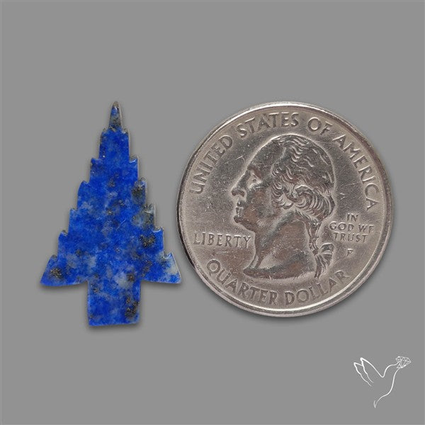 Lapis Lazuli Christmas Tree Carving