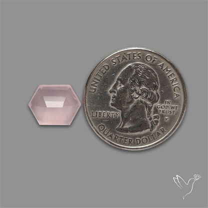 Step Cut Rose Chalcedony