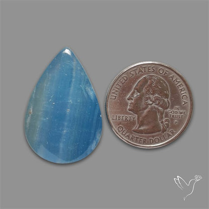 Aquatine Lemurian Calcite Cabochon