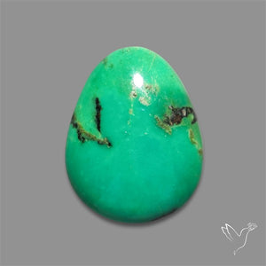 Rare Natural Green Hubei Turquoise Cabochon