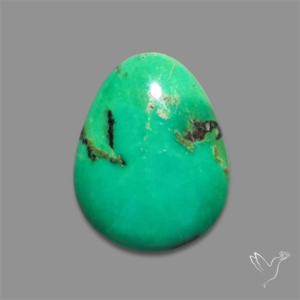 Rare Natural Green Hubei Turquoise Cabochon