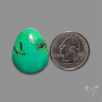 Rare Natural Green Hubei Turquoise Cabochon