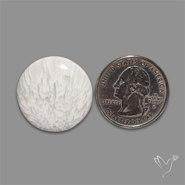 White Scolecite Cabochon