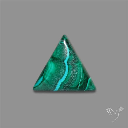 Chrysocolla In Malachite Cabochon
