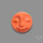 Treated Coral Moonface Carving