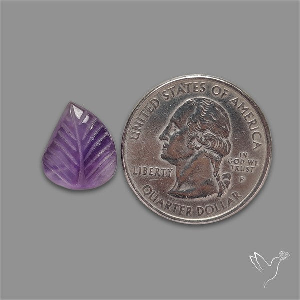 Amethyst Leaf Carving