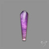 Rose Cut Amethyst With Mother Of Pearl Coffin Doublet