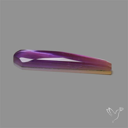 Rose Cut Amethyst With Mother Of Pearl Coffin Doublet