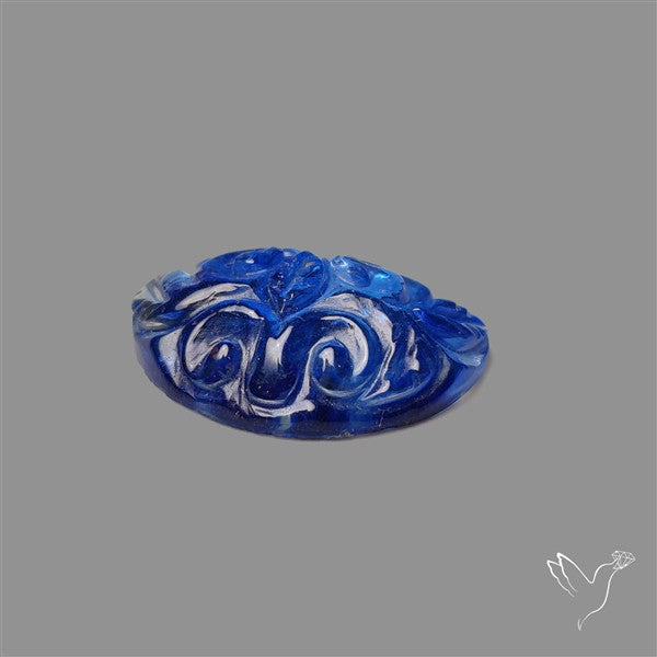 Blue Goldstone Mughal Carving