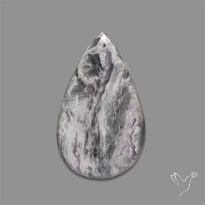 Grey Kammererite Cabochon