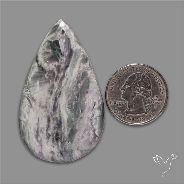 Grey Kammererite Cabochon