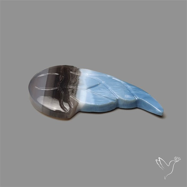 Owyhee Blue Opal Jelly Fish Carving