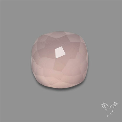 Checker Cut Rose Chalcedony