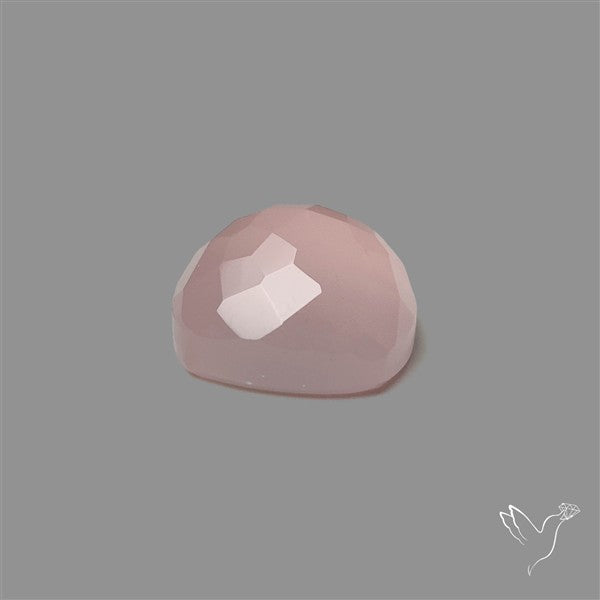 Checker Cut Rose Chalcedony