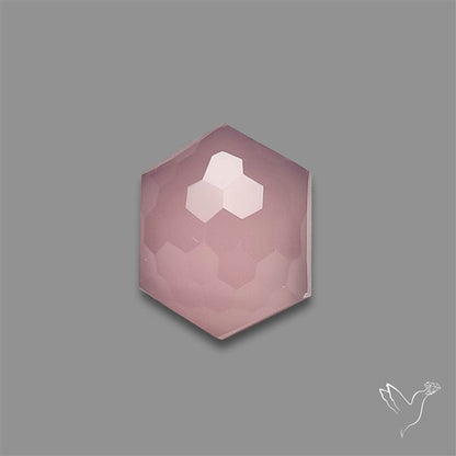 Honeycomb Cut Rose Quartz