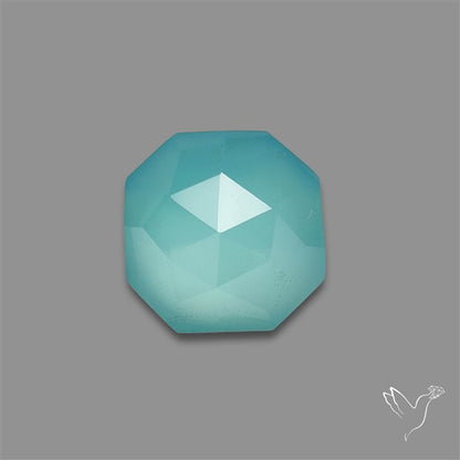 Rose Cut Paraiba Chalcedony