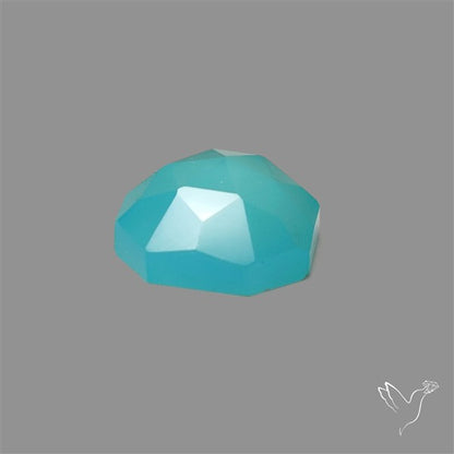 Rose Cut Paraiba Chalcedony