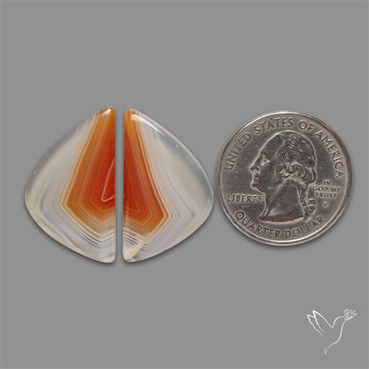 Red Lake Superior Agate Pair
