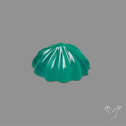 Chrome Chalcedony Flower Carving
