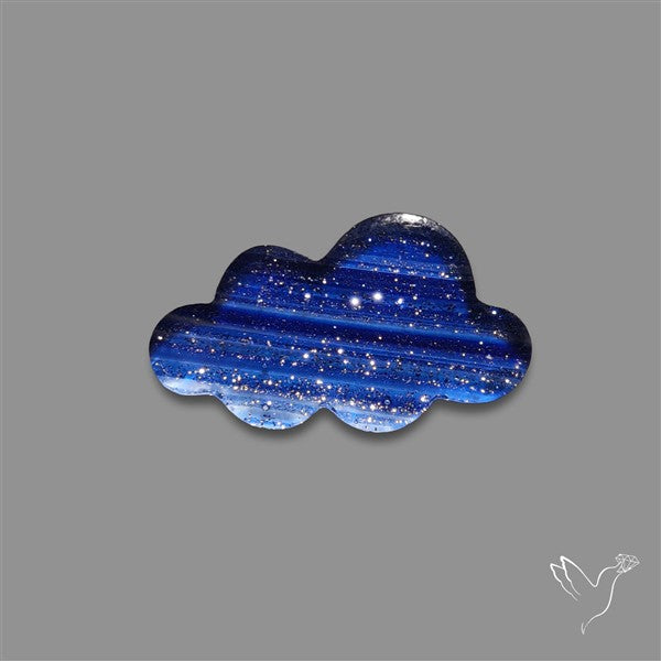 Blue Goldstone Cloud Carving