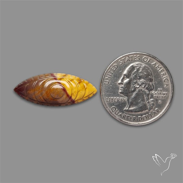 Mookaite Evil Eye Carving