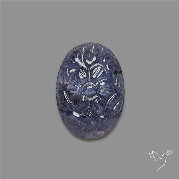 Iolite Mughal Carving