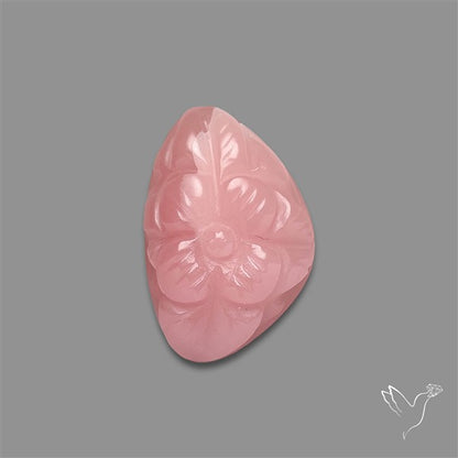 Peruvian Pink Opal Mughal Carving