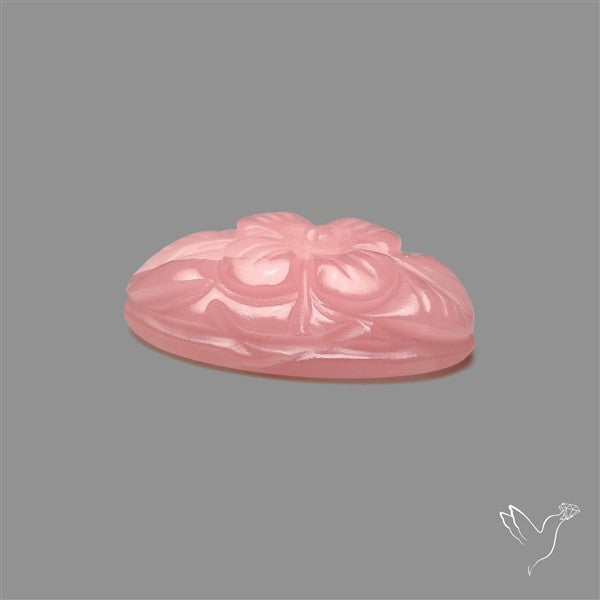 Peruvian Pink Opal Mughal Carving