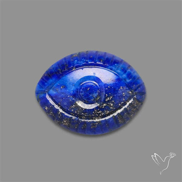 Lapis Lazuli Evil Eye Carving
