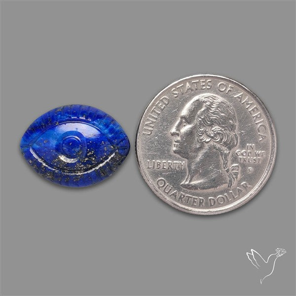 Lapis Lazuli Evil Eye Carving