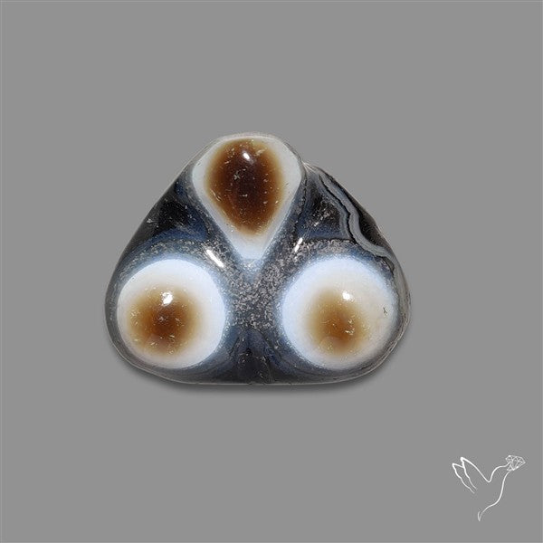 Naturally Occuring Eyes Black Banded Agate