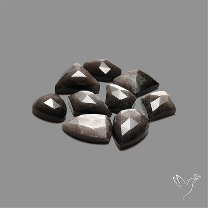 Rose Cut Silversheen Obsidian Lot