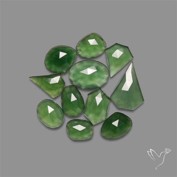 Rose Cut Gemmy Serpentine Lot