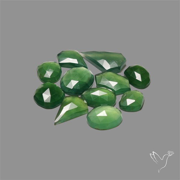 Rose Cut Gemmy Serpentine Lot