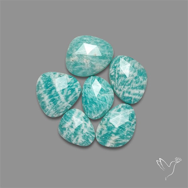 Rose Cut Madagascan Amazonite Lot