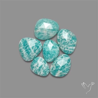 Rose Cut Madagascan Amazonite Lot