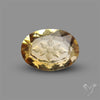 Faceted Citrine Intaglio Reverse Carving
