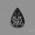 Silversheen Obsidian Mughal Carving