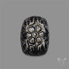 Silversheen Obsidian Mughal Carving