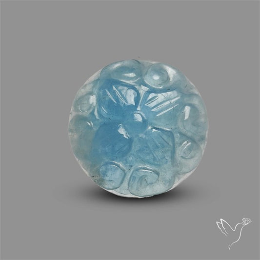Aquamarine Mughal Carving