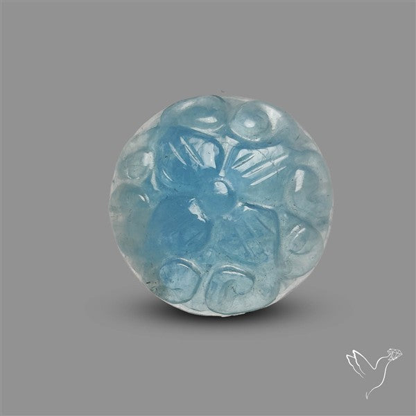 Aquamarine Mughal Carving